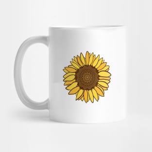 Mandala Sunflower Cute Handmade Colors Mug